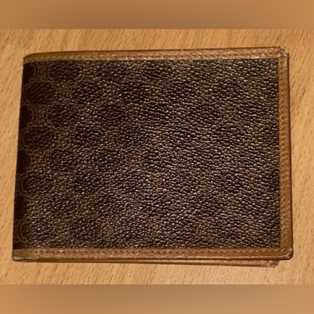 ⭐️CELINE PARIS WALLET⭐️ Elegant Vintage Luxury Brown Leather Wallet